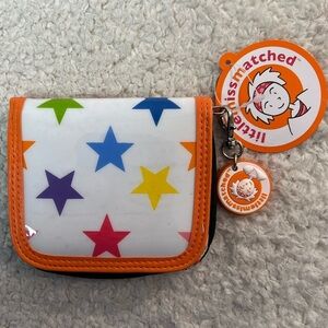 Little Miss Matched "Star" Vinyl, Zip Closure Multicolor Wallet